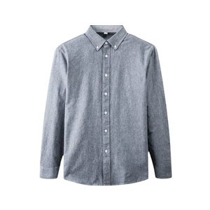 Uniforme d'entreprise Chemise en coton Oxford pour homme Uniformes d'entreprise Vêtements de bureau d'hiver Chemise de travail personnalisée - Product Image 1