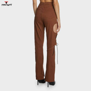 High Quality Workout Joggers <b>Ladies</b> Gym Jogger Custom New Arrival Custom Design Women Flared Sweat Pant - Product Image 2