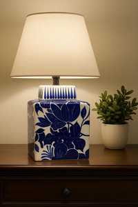 Lampe de luxe en os incrusté, décoration nordique pour salon, lampe de table bleue, vente en gros, lampe de chevet exquise à prix abordable - Product Image 3