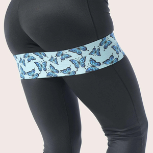 Custom Fitness Gym <b>Bands</b> Neoprene/Polyester Fabric Sports Resistance <b>Bands</b> Hip Circle Elastic Exercise <b>Bands</b> Adjustable - Product Image 5