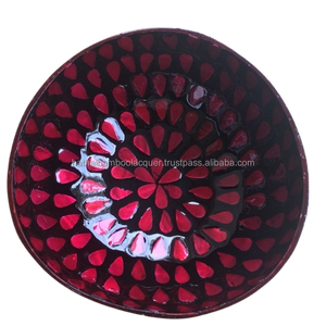 Juego de cuencos de cáscara de coco hechos a mano ecológicos, vajilla vegana Natural con cuchara de madera para batidos y ensaladas - Product Image 4