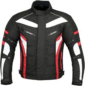 Blousons de moto en cuir respirant Midnight Rider pour hommes - Utilisation été/hiver Protection audacieuse Confort premium pour les longues balades nocturnes - Product Image 6