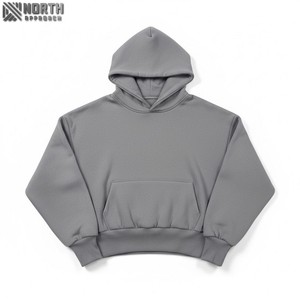 Sweats à capuche personnalisés unisexes 100% coton French Terry Fleece 360gsm Hoodie Vintage Heavyweight Oversized Blank Hoodie Men 450 gsm - Product Image 1