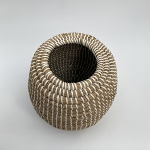 High Quality Handmade Seagrass Storage <b>Basket</b> for Clothing, Kitchen, Laundry, Handwoven In Vietnam For Wholesale Nhat Minh MS203 - Product Image 3