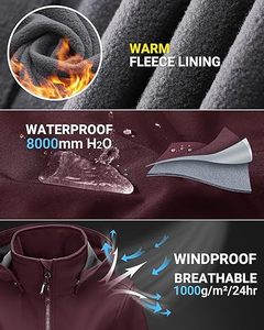 Women's Breathable Raw Woven Fleece Vintage Customizable Varsity Hooded Jackets <b>Zipper</b> Closure Stand Collar Cotton-Filled Winter - Product Image 2