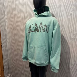 Sérigraphie Vert Menthe Lavage à l'acide poids lourd vêtements de rue sweats à capuche unisexe 100% coton polaire confortable confortable lavage enzymatique chaud - Product Image 2