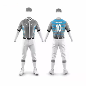 2025 vente en gros hommes marque privée à manches courtes pas cher maillot de Baseball vierge en gros 100% polyester uniforme de Baseball pour l'entraînement - Product Image 1