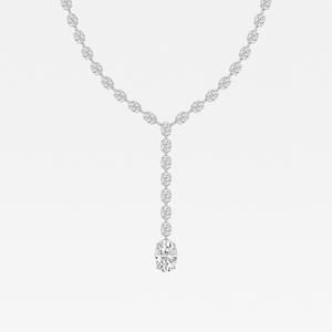 ชุดง่ามสีทองสีโรสเหลืองล้วน18K ตัดกลมเพชรสร้อยคอเทนนิสสำหรับผู้หญิงเครื่องประดับเจ้าสาวขายส่ง - Product Image 3