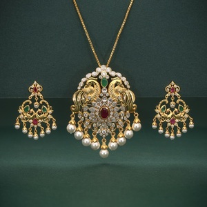 Collar de Diamantes Clásico de Oro Sólido de 24k, Elegante y Pesado, Diseño Aniva NK26105, Certificado IGI, Estilo de Celebridad, para Bodas y Fiestas - Product Image 3