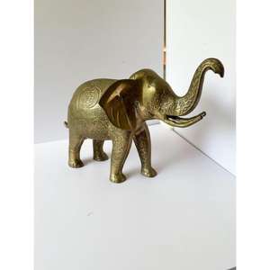 Decorative Brass Elephant Table Decor Object Handmade <b>Gold</b> Elephant Sculpture Metal Gifts And Crafts Custom Animal <b>Statue</b> - Product Image 4