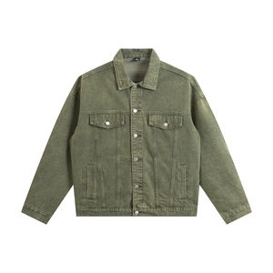 Nouvelle veste en jean pour homme 2026, coupe oversize, imprimée, effet vieilli, colorée, de haute qualité, épaisse, style streetwear - Product Image 6