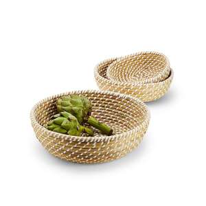 Bol de rangement pour fruits en herbe de mer, petit panier en paille, prix de gros, paniers en herbe de mer, décoration de cuisine - Product Image 3