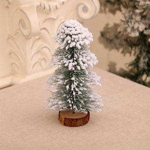 <span class=keywords><strong>D</strong></span>écorations <span class=keywords><strong>de</strong></span> noël intérieur noël <span class=keywords><strong>d</strong></span>écor à la maison fête maison Table artisanat fournitures Mini arbres <span class=keywords><strong>de</strong></span> noël artificiels avec base en bois - Product Image 4