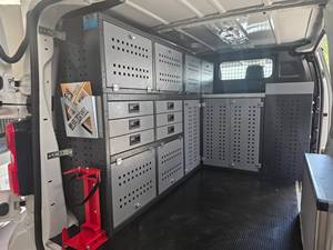 Heavy Duty Modular Van Shelving System with <b>Lockable</b> <b>Cabinets</b> and Drawers for Mobile Workshop Service Vehicles OEM ODM - Product Image 1