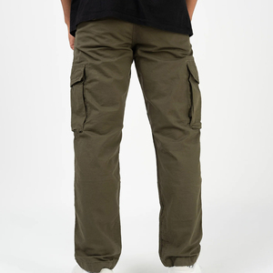 ¡Novedad de 2025! Pantalones Cargo informales para hombre, cómodos, transpirables, lisos, teñidos, de diseño recto, de precio medio bajo, para exteriores, OEM - Product Image 3