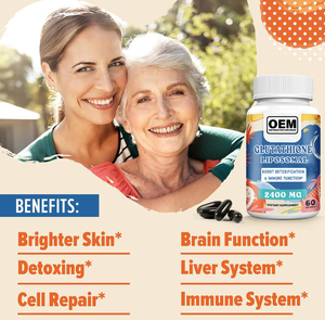 <strong>Glutathione</strong> Supplement 2400MG Liposomal Reduced <strong>L</strong>-<strong>Glutathione</strong> <strong>Softgels</strong> Master Antioxidants Enhanced Absorption Adult Use 60 - Product Image 5