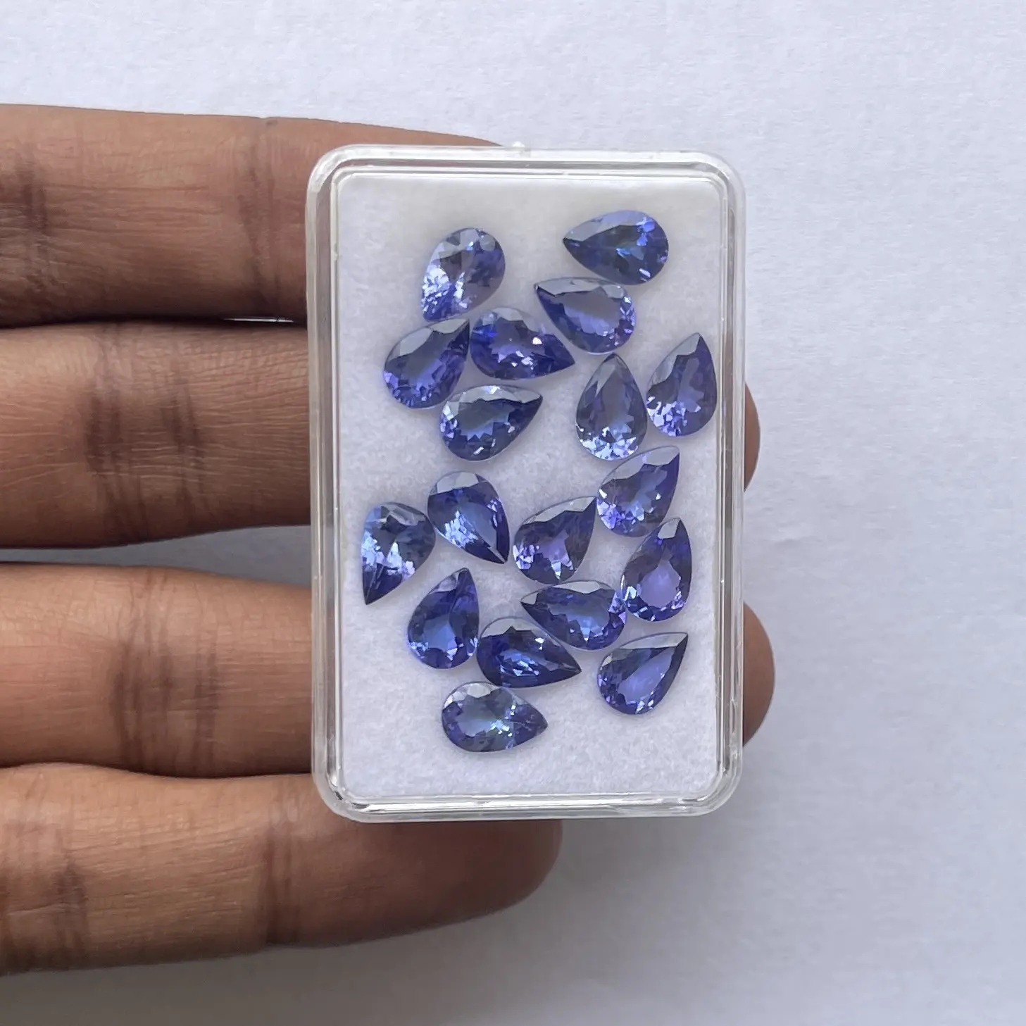 6*9 6 мм натуральный Фиолетовый Синий танзанит Ограненный Грушевый свободный драгоценный камень для изготовления ювелирных изделий ААА качество полудрагоценный мелкий поделки 9*6