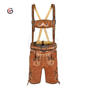 New Stylish Bavarian <b>Shorts</b> Cow Split <b>Men</b> Wholesale Price Customized Design Bavarian <b>Shorts</b> - Product Image 1