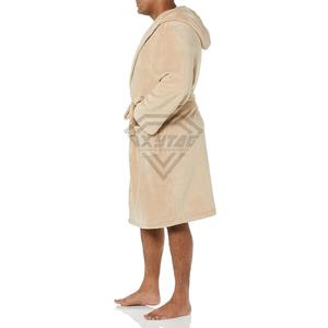 Compre BATA DE SPA de terciopelo de algodón unisex profesional para parejas, albornoz de terciopelo, albornoz transpirable para hombres, servicio OEM, ropa de dormir - Product Image 4