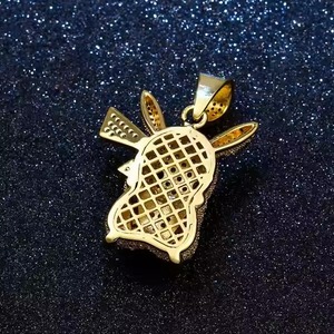 Colgante de Hip Hop para hombre de la mejor calidad, colgante de diamante de moissanita con corte de baguette completamente helado, colgante de diamante de moissanita pesada - Product Image 4