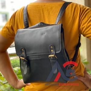 ใหม่กระเป๋าเป้สะพายหลังหนังวัวแท้ทำด้วยมือกระเป๋าสะพายหลัง100% หนังแท้แบบวินเทจ - Product Image 1