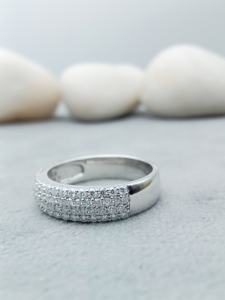 แหวนแต่งงานโซลิแทร์คลาสสิกสำหรับผู้หญิงแหวนเพชรที่ปลูกในห้องแล็บ VVS ขนาด14K/18K สีขาวทองของขวัญสำหรับปาร์ตี้ได้รับการรับรอง - Product Image 3