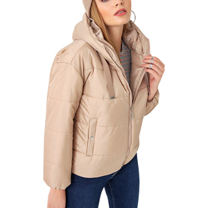 Veste d'hiver matelassée légère de grande taille avec logo personnalisé d'usine ODM/OEM avec col montant caractéristique respirante - Product Image 1