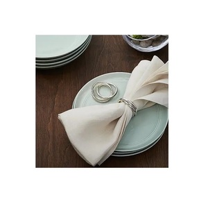 Anneau de serviette plaqué argent fait à la main, emballage personnalisé et échantillon de Logo disponible, utilisation de luxe - Product Image 3