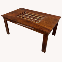 Ensemble de meubles de salon de luxe antiques de style royal canapé 4 places 1 + 1 + 2 ensemble de canapé en bois et laiton avec table basse pour hôtel