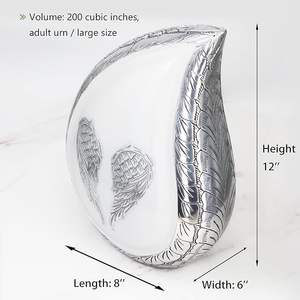 High Quality Aluminium Teardrop Urns High Quality <b>Metal</b> Teardrop Urns With Pink <b>Enamel</b> <b>Paint</b> - Product Image 2