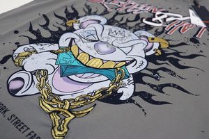 Camiseta Extra Grande de Algodón con Lavado Ácido para Hombre, Estilo Hip Hop Urbano, Técnica Ultra Premium, Camisetas para Hombre - Product Image 5