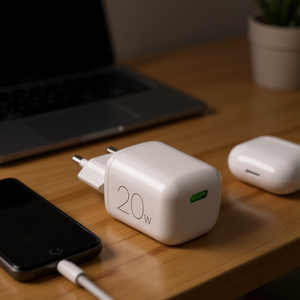 Chargeur USB Type-C GaN MINIPRO 20W Câble Blanc PUFCMTCUSBC20WGWHI Adaptateurs et Câbles - Product Image 3