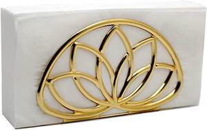 Fournisseur de porte-serviettes en métal couleur personnalisée et Design fait à la main vente en gros dessus de table classique élégant porte-serviettes en métal - Product Image 2