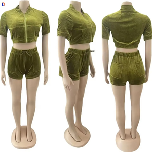 2024 Custom Womens <b>Set</b> With Rhinestone <b>Velvet</b> Tracksuit And <b>Loungewear</b> <b>set</b> Outfit With Unique Style women <b>set</b> - Product Image 5