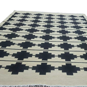 Whispering Threads Dari Soft High Quality Cotton Pile Hand-Knotted Afghan Artistry Area Rugs Perfect Blend Tradition Modernity - Product Image 1