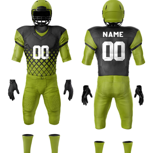 Maillots de football américain sérigraphiés à manches courtes respirants avec logos imprimés par transfert de chaleur vifs et pointus de grande taille - Product Image 2