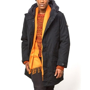 Veste parka en nylon réversible de super qualité pour hommes grande taille manteau d'hiver imperméable col à capuche en coton décontracté pour l'extérieur vente en gros - Product Image 1