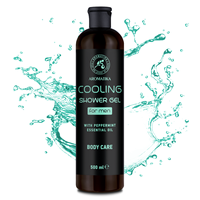 Gel Douche Rafraîchissant pour Hommes à l'Huile Essentielle de Menthe Poivrée et au Menthol, Parfumé, Hydratant, Lavant Corporel pour Hôtels, Marque Privée OEM