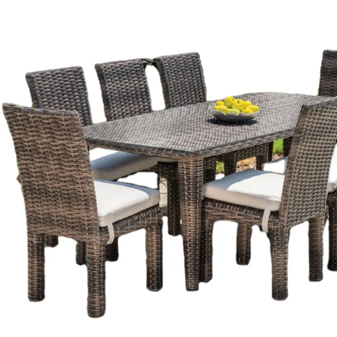 Conjunto de mesa e cadeira móveis ao ar livre/casa e móveis do jardim ao ar livre com design de diversidade e moderno
