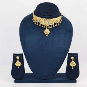 Collares de formación chapados en oro con tinte, joyería de Festival, joyería artificial de lujo, Exportación de cobre y latón chapado en oro laminado - Product Image 1