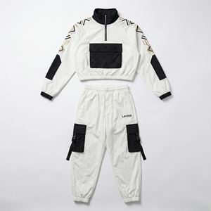 Conjunto Deportivo Personalizado para Hombre 2026, Chaqueta Cortavientos Vintage de Nailon Grueso con Lavado Ácido, Chaqueta Cuadrada con Bordado y Pantalones Cargo, Ropa Urbana - Product Image 1