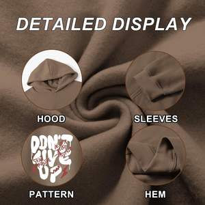 Fabricante de Sudaderas con Capucha Personalizadas, Sudaderas de Invierno de Forro Polar Grueso, Materiales Sostenibles, Transpirables, de Secado Rápido, con Diseño de Bolsillo - Product Image 6