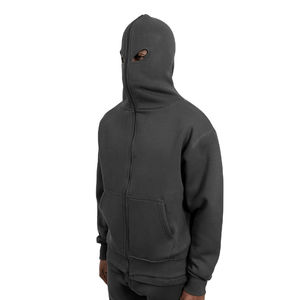 Streetwear en gros pour hommes, sweat à capuche zippé respirant 100% coton personnalisé pour hommes, sweat à capuche zippé à la mode pour l'hiver 2026 - Product Image 1
