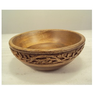 Bol de service en bois pour décor de table à manger parfait pour les salades, les collations et les fruits. - Product Image 3
