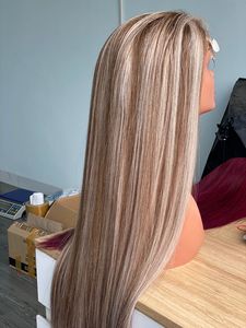 Hot Selling 100% Brazilian Remy Light Brown <b>Lace</b> <b>Front</b> <b>Wig</b> 130-150 Density Pre-Plucked Frontal Straight for <b>Lace</b> Small Cap - Product Image 4