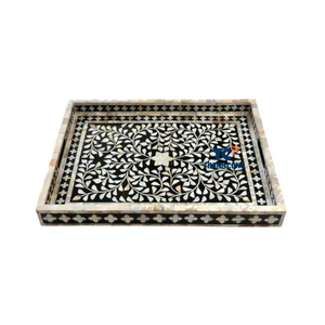 Precio de fábrica BANDEJA DECORATIVA DE MADRE DE PERLA Origen de Vietnam para Ramadán Home Styling y Holiday Export Market - Product Image 2