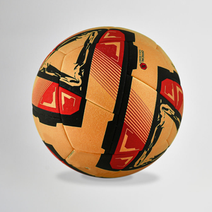 Balón de fútbol híbrido de alta calidad de 24 paneles, tamaño 5, fútbol para todo tipo de clima con superficie de lana impresa y fútbol de vejiga enrollada - Product Image 3