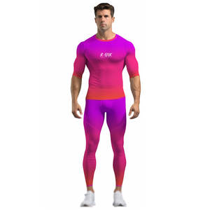Vêtements de sport d'été, vêtements de sport pour hommes, ensembles de fitness pour la salle de sport, vêtements de sport à séchage rapide pour hommes, ensembles de fitness pour la salle de sport - Product Image 1