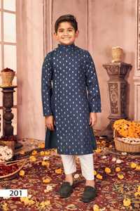 ชุดนอนแบบดั้งเดิมสำหรับเด็กอินเดีย,ชุดพื้นเมืองสำหรับชุดนอน Kurta ของเด็กทารกเกิดใหม่ - Product Image 4