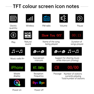 TFT tam renkli ekran ile Q68 MAX motosiklet interkom sınırsız müzik paylaşımı 500M 2-Rider karıştırma BT kulaklık - Product Image 6